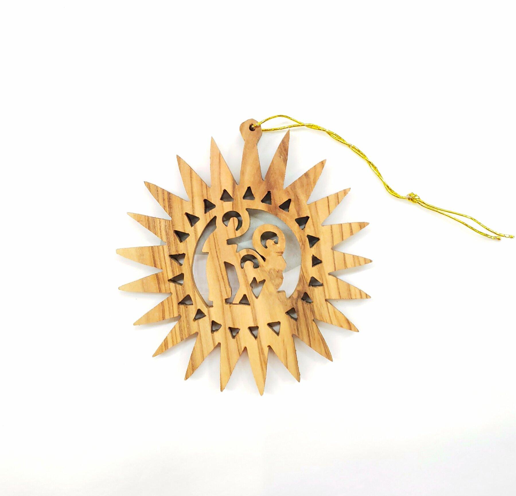 Handcrafted Olivewood Christmas Tree Decoration Handcrafted Olivewood Christmas Tree Decoration